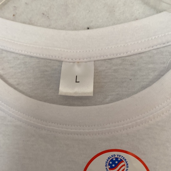 Land Of The Free Home Of The Brave White Short Sleeve Tee - Picture 5 of 7